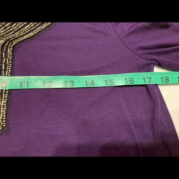 Cupio purple v-neck tunic - Picture 7 of 10